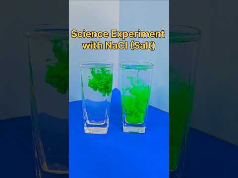Science Experiment with NaCl (Salt) 😱 Salt Experiment #experiment #shorts #scienceproject