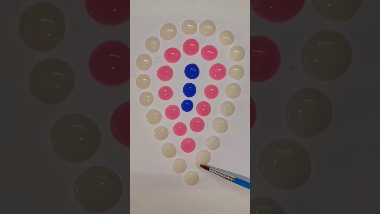 ⚪🩷🔵 #art #colormixing #satisfying