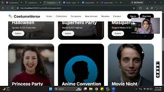 CostumeVerse – Premium Costume Store Website Template (HTML, CSS & JavaScript) screenshot 5