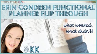 Erin Condren Functional Planner Flip Through Frankenplanned Compact Vertical ECLP Weekly Overview