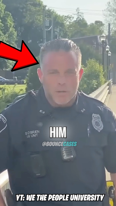 Cop tried to intimidate him 😂