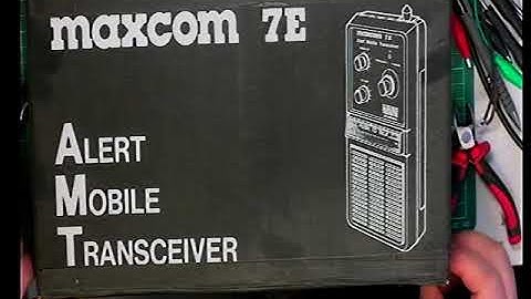 Maxcom 7E UK CB27/81 CB radio (Handheld 4W 40ch) - Service adjustments
