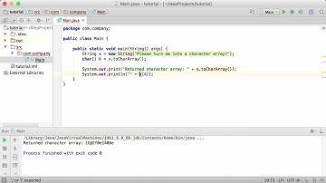52.Java Tutorial - #52 - toCharArray() Method