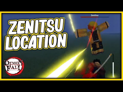 ZENITSU BOSS LOCATION DEMONFALL!!  Demonfall Roblox Zenitsu Boss Spawn  Location 