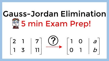 Solve Linear Equations (2 Unknowns, 2 x 2 Matrix), 5 min Exam Prep!