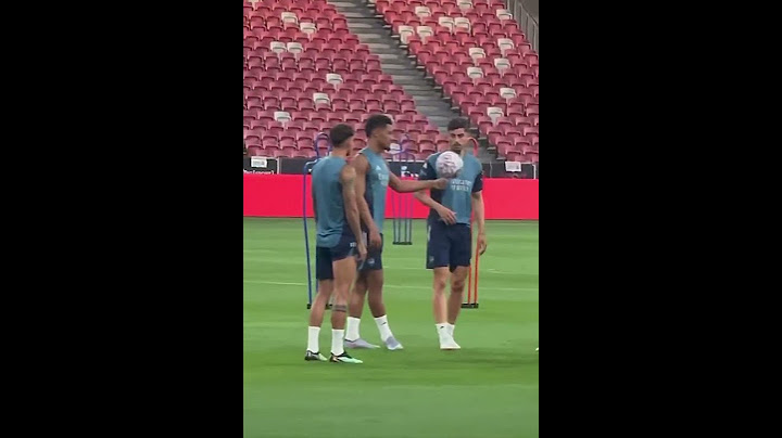 Saliba and Havertz having a moment in Arsenal training today…😂❤️