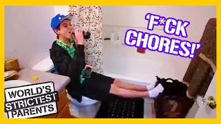 Troy Gets Drunk While Pretending To Clean | World&#39;s Strictest Parents