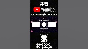 YouTube Outro Templates 5 For YouTube Channels 2023 No Text+ No Copyright + Free Download