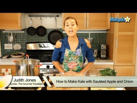 How to Make Kale With Sauteed Apple and Onion