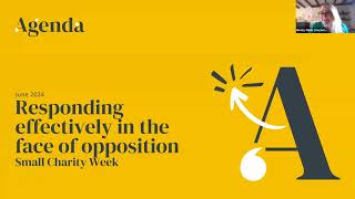 Practical support webinar - Responding effectively when your charity faces opposition