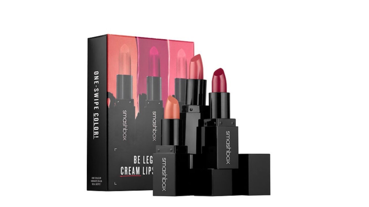 Smashbox Be Legendary Cream Lipstick Minis | Lipstick Unboxing & Swatches