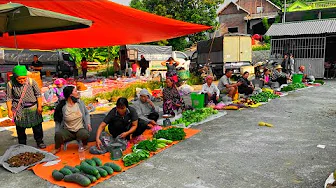 A Day Exploring Vietnam's Traditional Market Life - Lung Vai Market