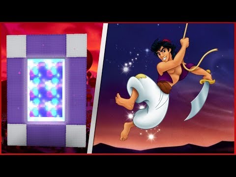 COMO FAZER UM PORTAL PARA O MUNDO DO ALADDIN - Minecraft