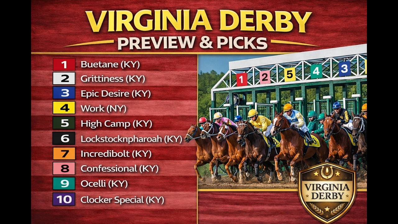Прогнозы и предварительный обзор скачек Virginia Derby 2026 | Подготовка к Kentucky Derby