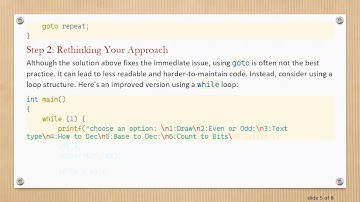 How to Use goto in C Without Errors