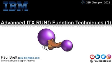 Advanced ITX RUN() Function Techniques - Part 1