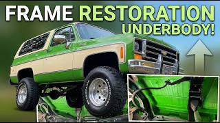 Squarebody Frame and Underbody Restoration - Complete Step by Step with POR-15 & Raptor Liner!