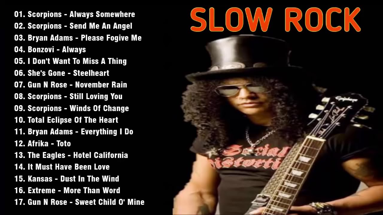 📻Lagu Nostalgia Slock Rock Barat 90'an Terbaik dan Terpopuler - Slow rock love song nonstop