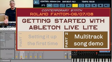 Roland Fantom 0 - How to build and play a song in Ableton Live Session View (Part 2 of 2)