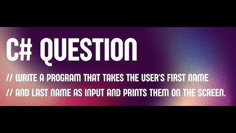 CodePark 0002 : Create a Simple C# Program: Input First and Last Name in Ubuntu Terminal