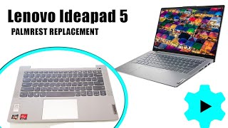 Lenovo IDEAPAD 5-14ARE05 Keyboard Palmrest Touchpad Replacement \ Wymiana klawiatury laptop Lenovo