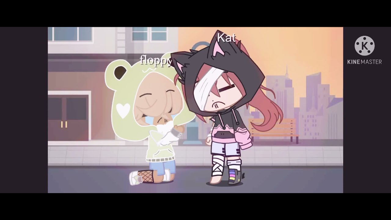 What Floppy and cat do at home all day small cute edit gacha club
