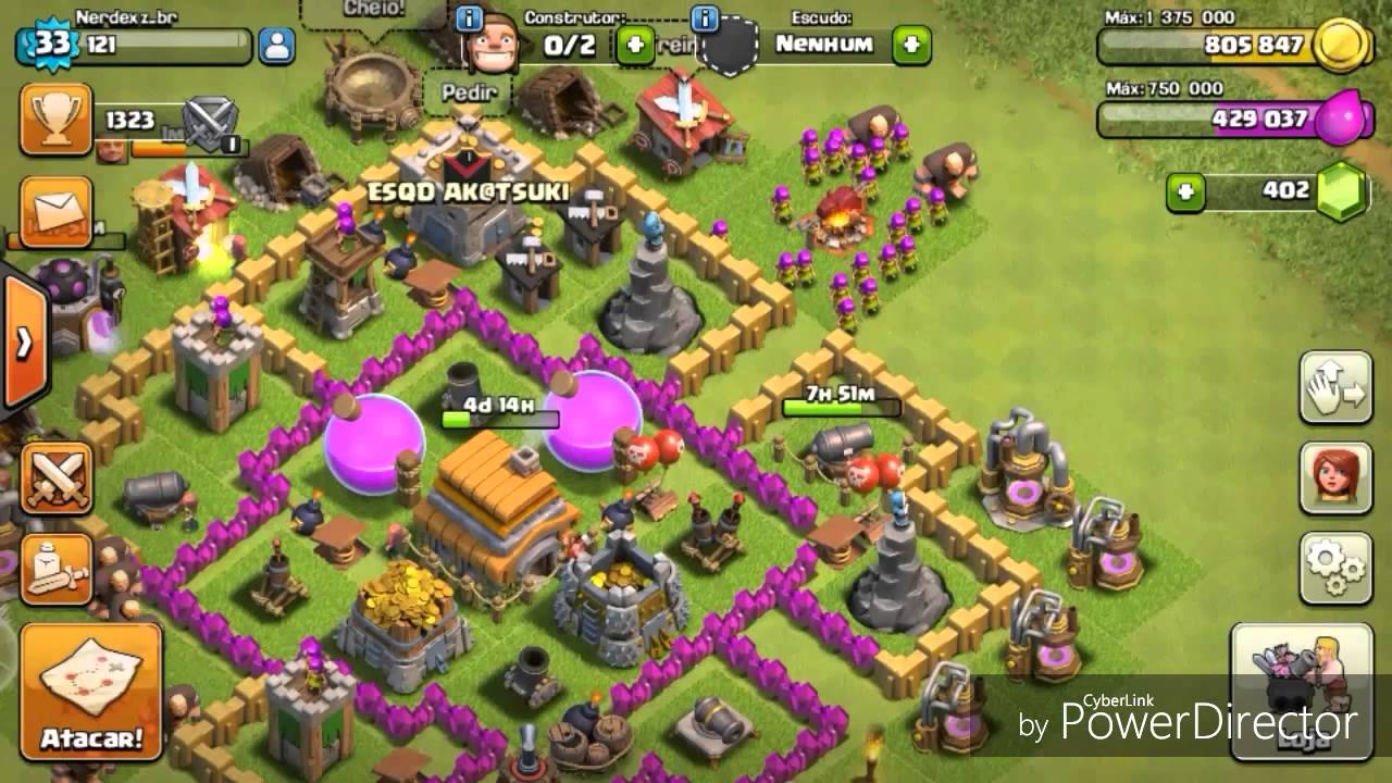 Layout de farm e push para CV 6