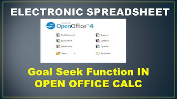 Goal Seek in Open Office Calc (CBSE IT-402)
