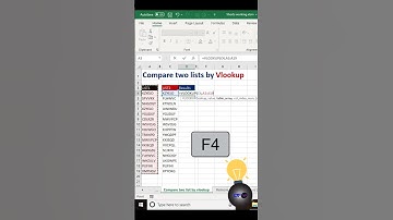 Compare Two List by VLOOKUP Formula How to Use