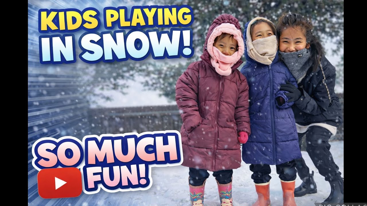 Texas Kids See Snow for the First Time ❄️ | Pure Joy