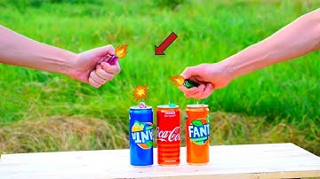 💥Fireworks Vs Coca cola Vs Fanta | Experiment #Shorts #ytshorts #asmr #coca cola #mentos