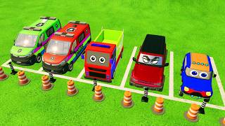 Replay - ALL POLICE AND EMERGENCY TRUCK, EXCAVATOR, CONCRETE MIXER TRANSPORT TO GARAGE - FS22