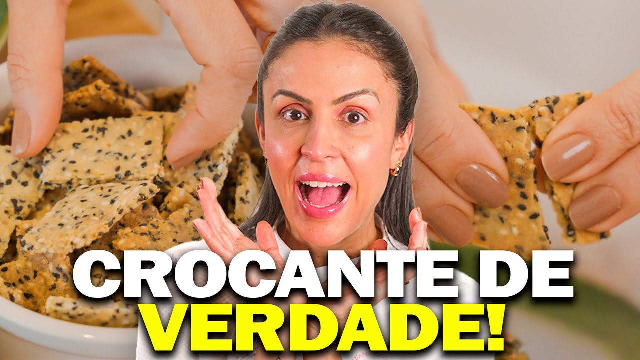 Biscoito Crocante Sem Glúten e Low Carb com 4 Ingredientes!