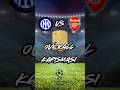 Inter vs Arsenal OVR Kapışması! 😱 Kim Daha Güçlü?