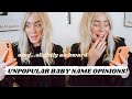 reacting to your Unpopular Baby Name opinions - woah you had a LOT to say!! SJ STRUM