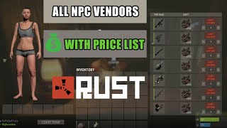Rust All Npc Vendors For Guns, Items With Price List Locations - How To Buy Gunsitems In Rust