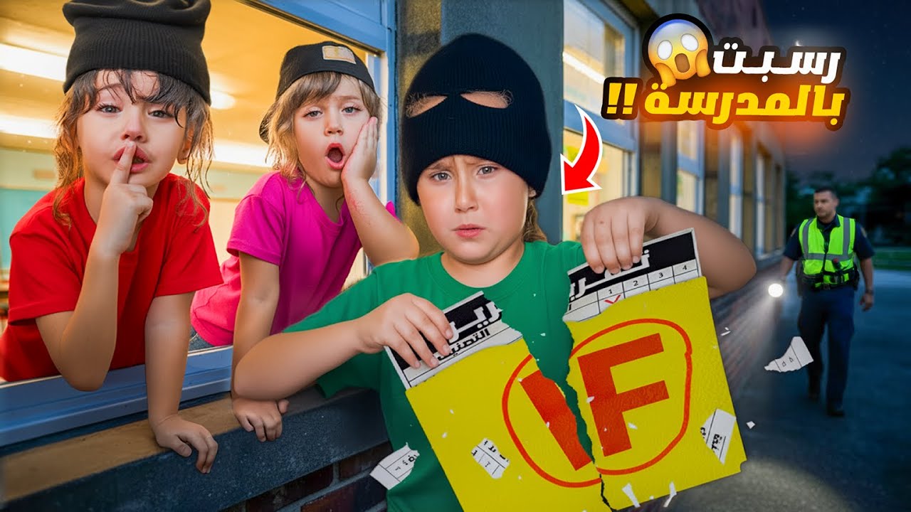اقتحمنا مدرستنا انا واخواتي لنغير علامات الامتحان الحارس كشفنا! 