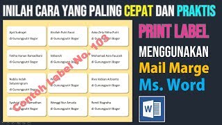 Cara Print Nama pada Label Undangan yang Paling Praktis