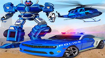 Futuristic Multiple Robot Transform Car Helicopter Tank Robot Game #2 - Android Gameplay