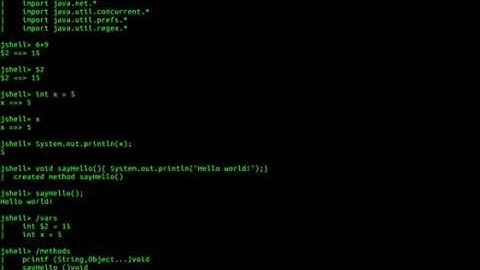 2 Minutes with JShell - Java 9 interpreter (REPL)