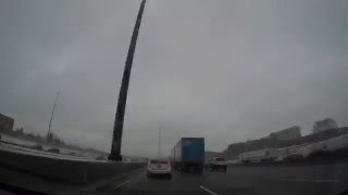 Time lapse snow April 2016 Hwy 401 Toronto