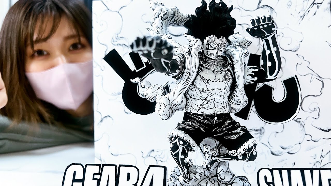 フィギュア塗師が、ルフィがカタクリ戦で本気を出すシーンを筆塗りで再現してみた【ワンピース　GEAR4　スイネイクマン】