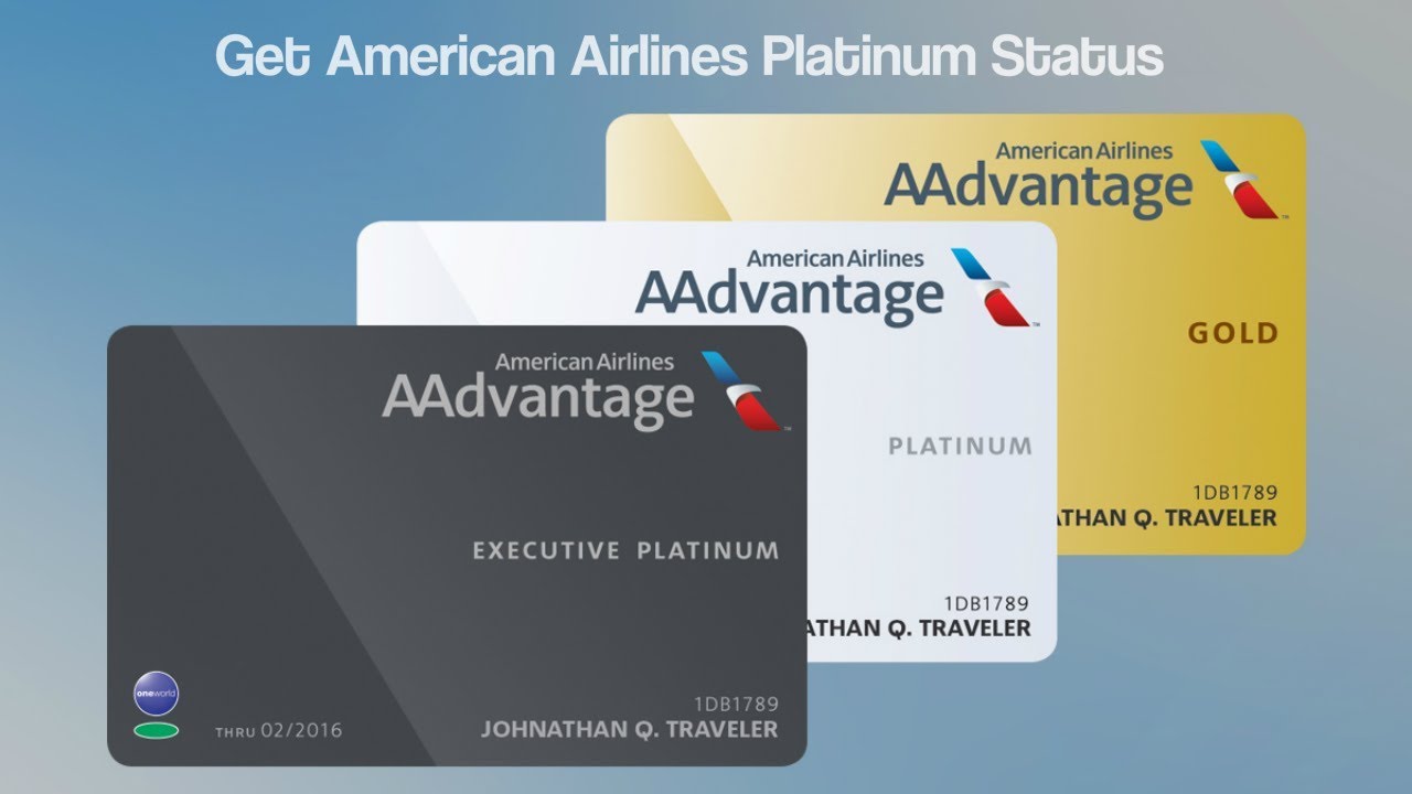 How To Get Platinum Status With American Airlines Youtube
