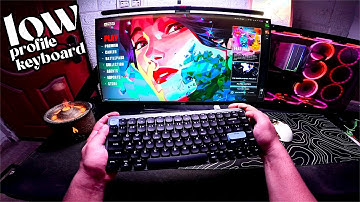 Thocky Low Profile Keyboard & Valorant POV ASMR 360hz