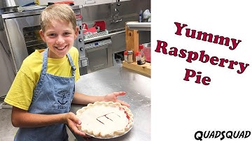 Homemade Raspberry Pie and Crust FROM SCRATCH Recipe - Kitchen Adventures with Ethan