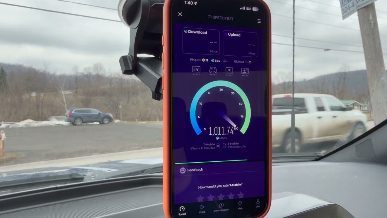 SPEEDTESTING - New Verizon Co-Location - Blacksville WV - T-Mobile Verizon & AT&T