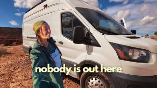 we escaped the crowds and drove into the Utah desert | van life BLM camping