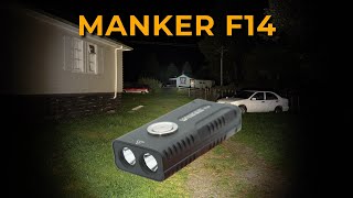 Manker F14, Dual Beam, EDC Flashlight