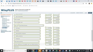 Wiley plus Problem 7-8A