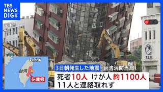 台湾地震発生から2日　約700人が山間部で孤立｜TBS NEWS DIG